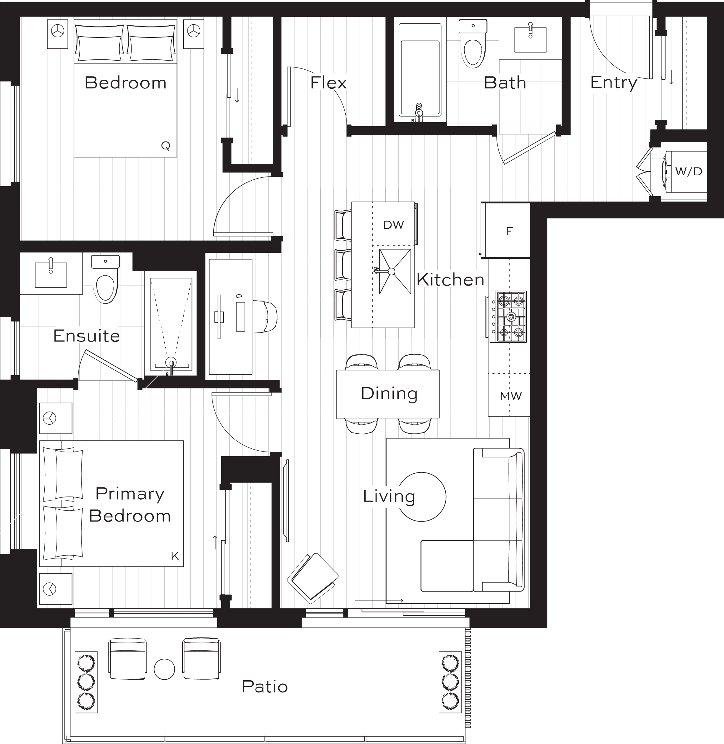 C2 Floor Plan of Lina at QE Park Condos with undefined beds