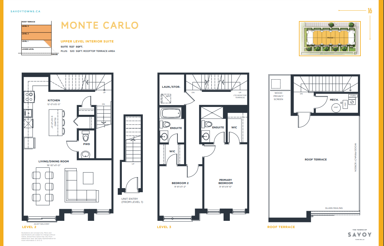  Monte Carlo  Floor Plan of The Towns of Savoy with undefined beds