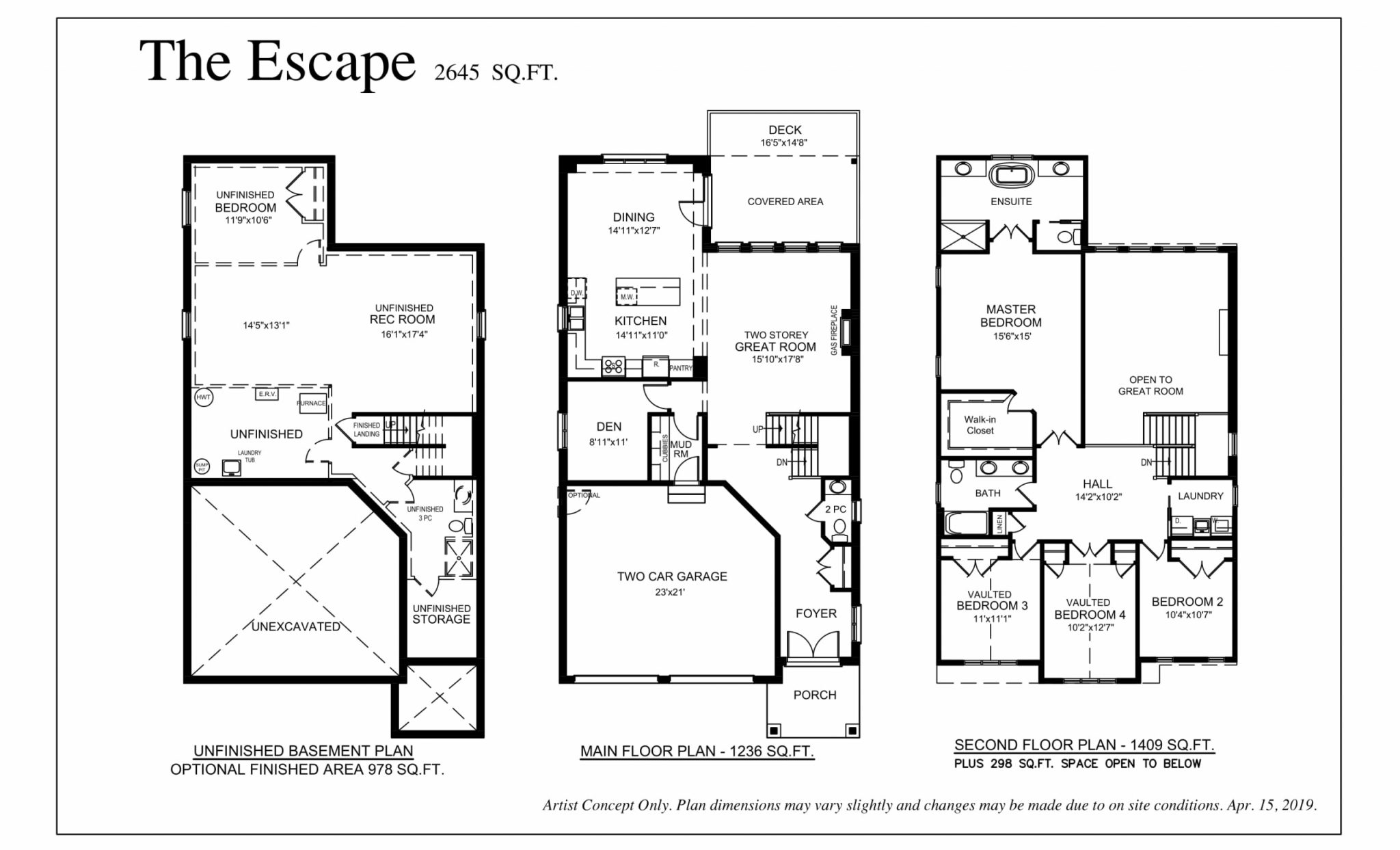  The Escape  Floor Plan of Meadowlily with undefined beds