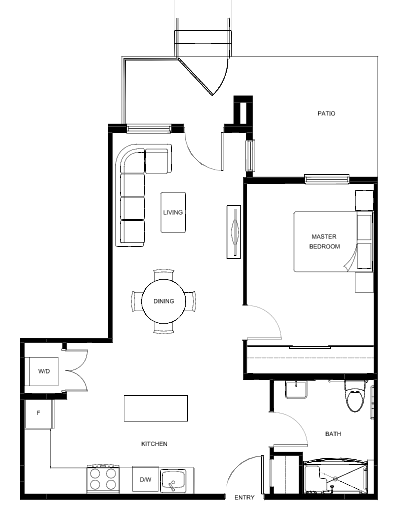  E Accessible  Floor Plan of Park & Maven (Condos - Cardinal & Heron) with undefined beds