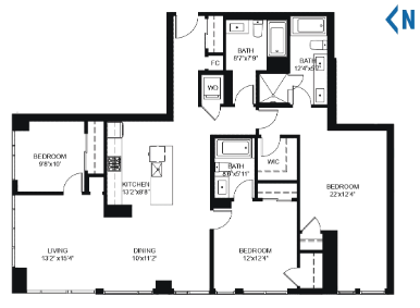 201 Floor Plan of The View at Grandin City Condos with undefined beds