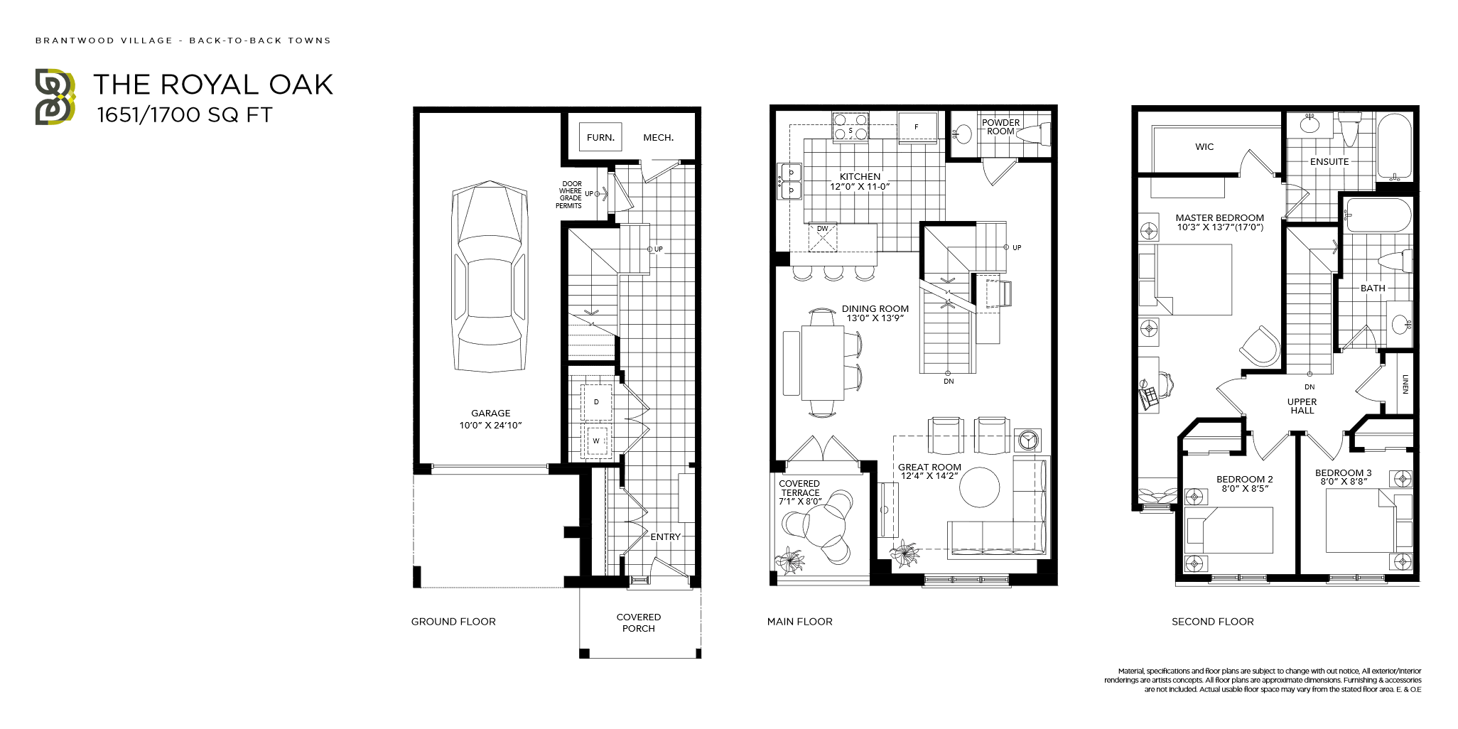  Royal Oak Floor Plan of Brantwood Village Towns with undefined beds