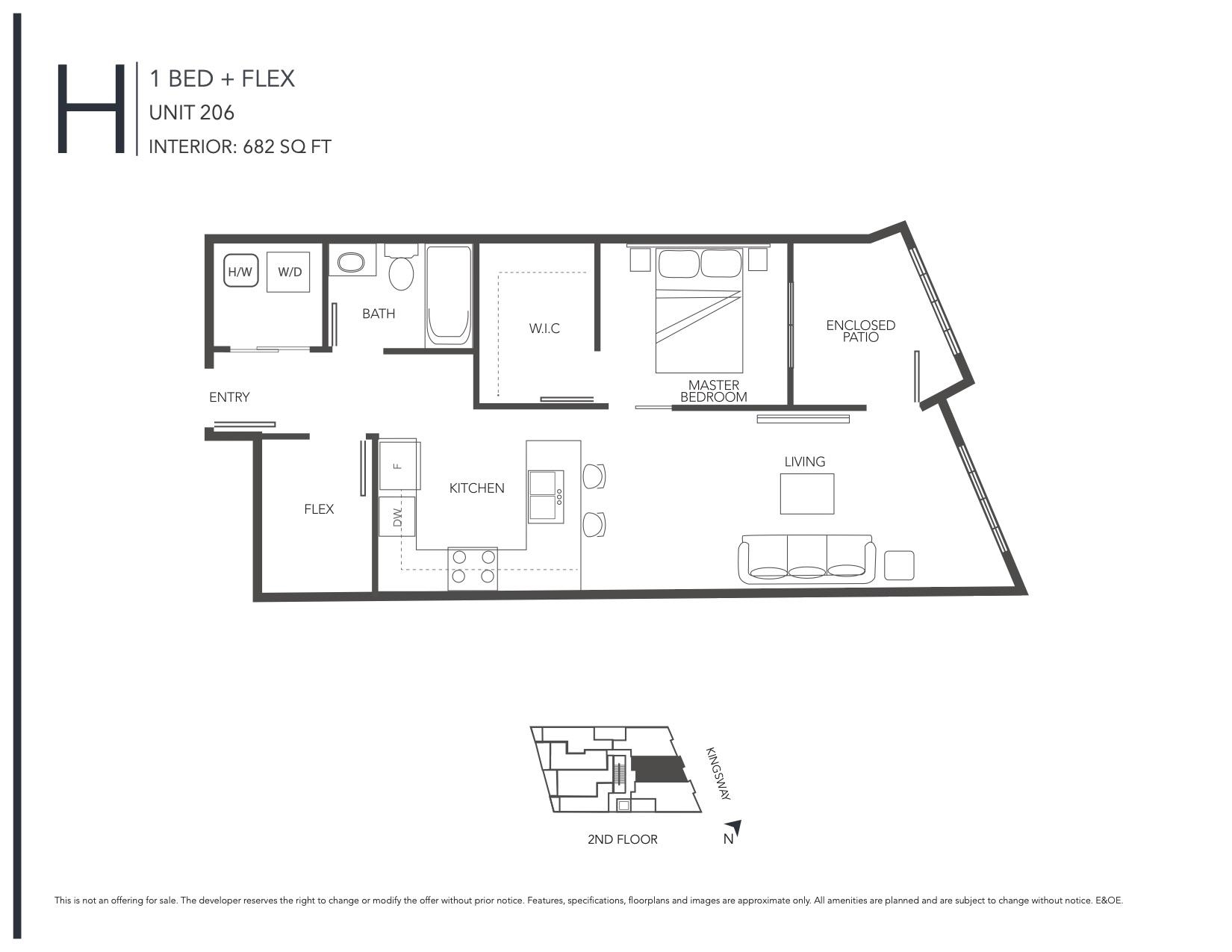 206 Floor Plan of RUPERT Condos with undefined beds