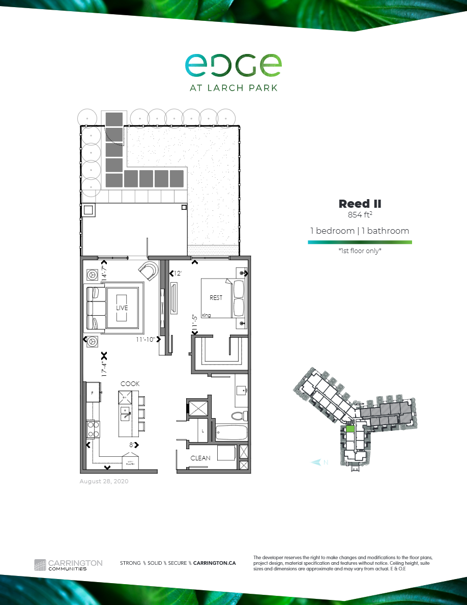  Reed II  Floor Plan of Edge at Larch Park Condos with undefined beds