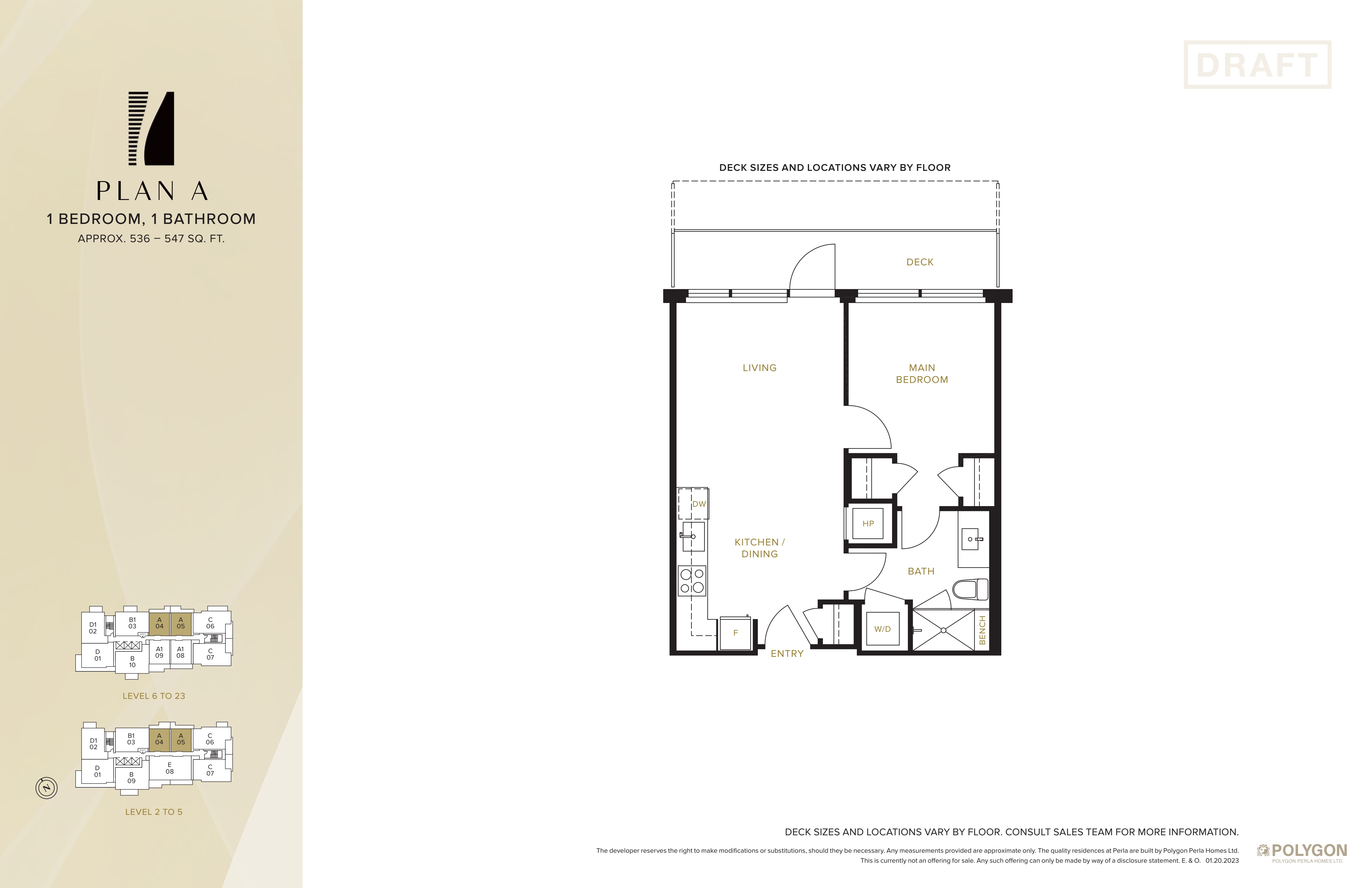 A Floor Plan of Perla Condos with undefined beds