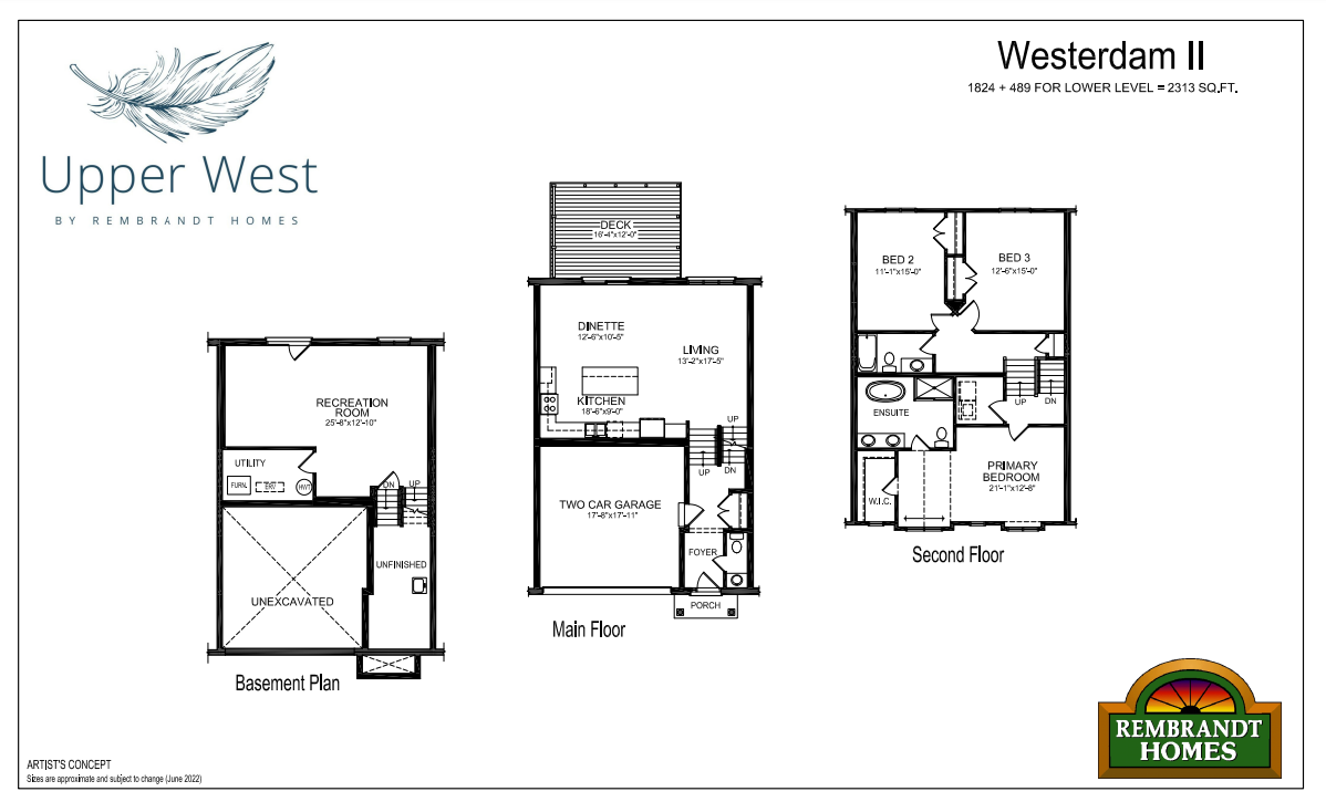 The Westerdam II  Floor Plan of Upper West Towns with undefined beds