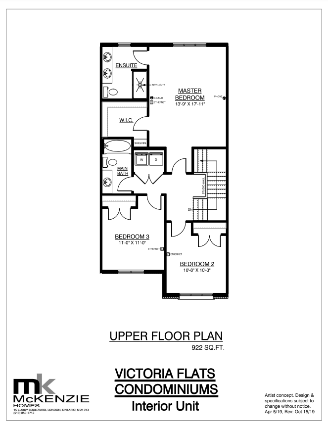 23 Floor Plan of Victoria Flats Towns with undefined beds