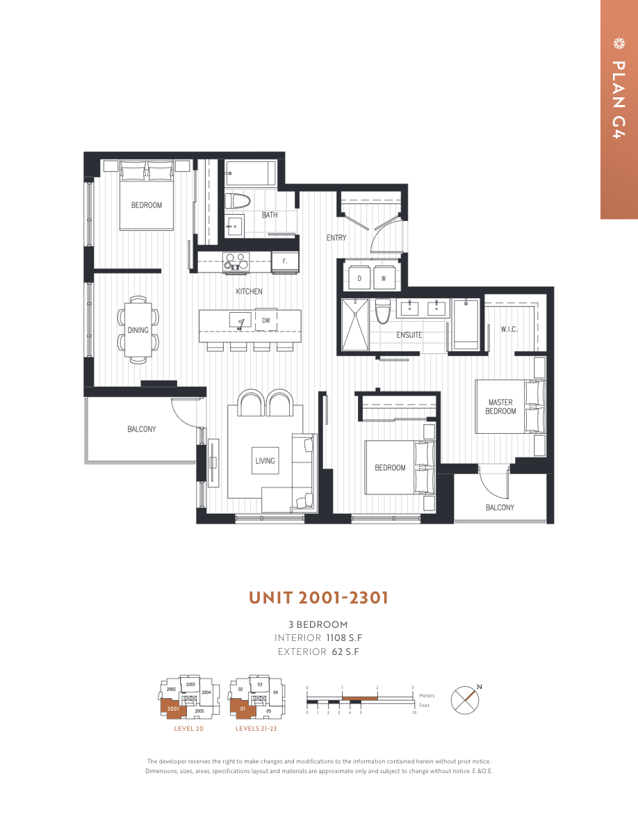 G4 Floor Plan of Centra Condos with undefined beds
