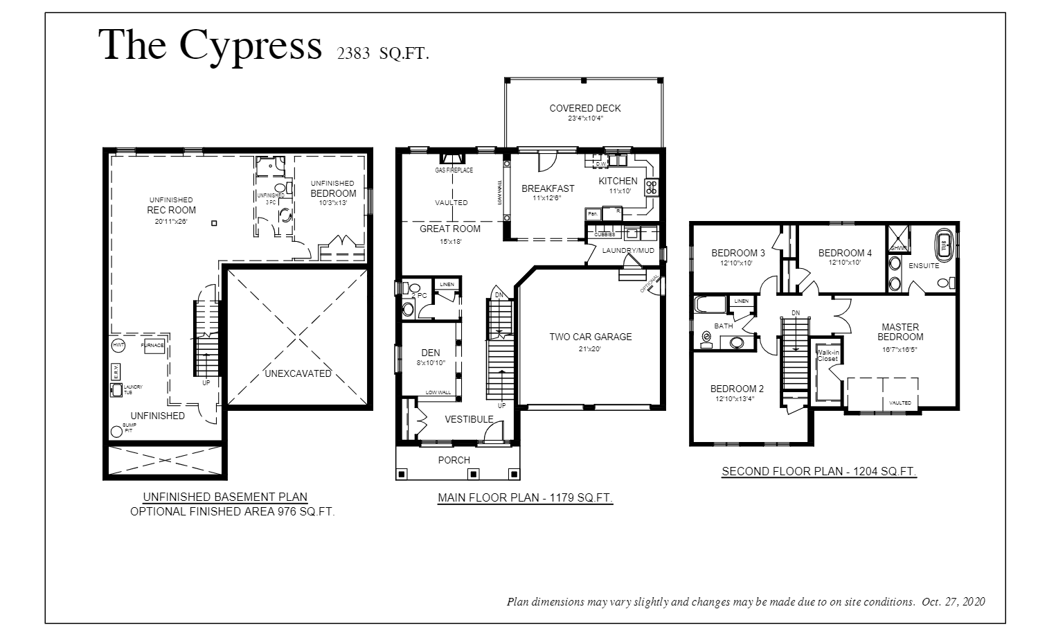  The Cypress  Floor Plan of Meadowlily with undefined beds