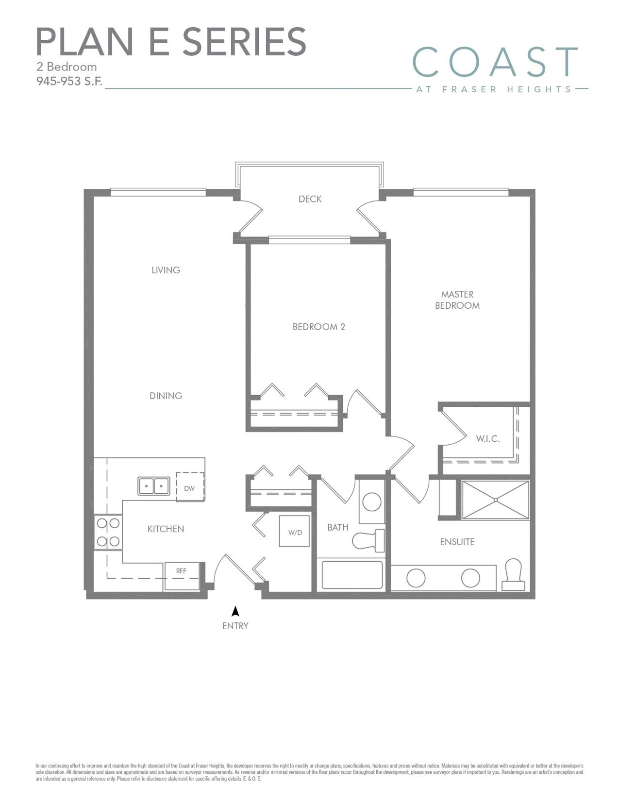 216 Floor Plan of COAST at Fraser Heights Condos with undefined beds