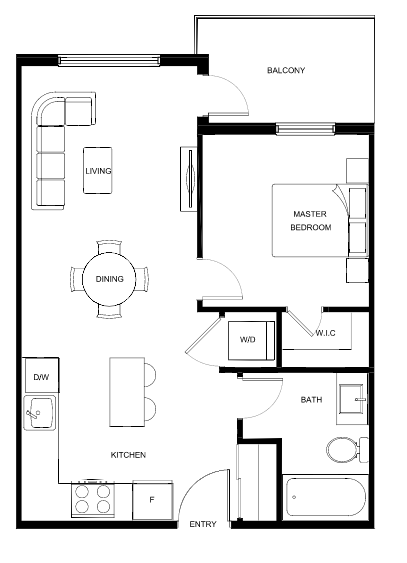 A9 Floor Plan of Park & Maven (Condos - Cardinal & Heron) with undefined beds
