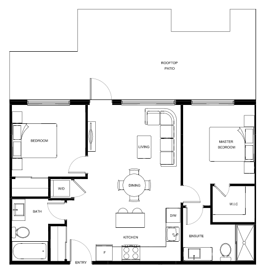 F Floor Plan of Park & Maven (Condos - Cardinal & Heron) with undefined beds