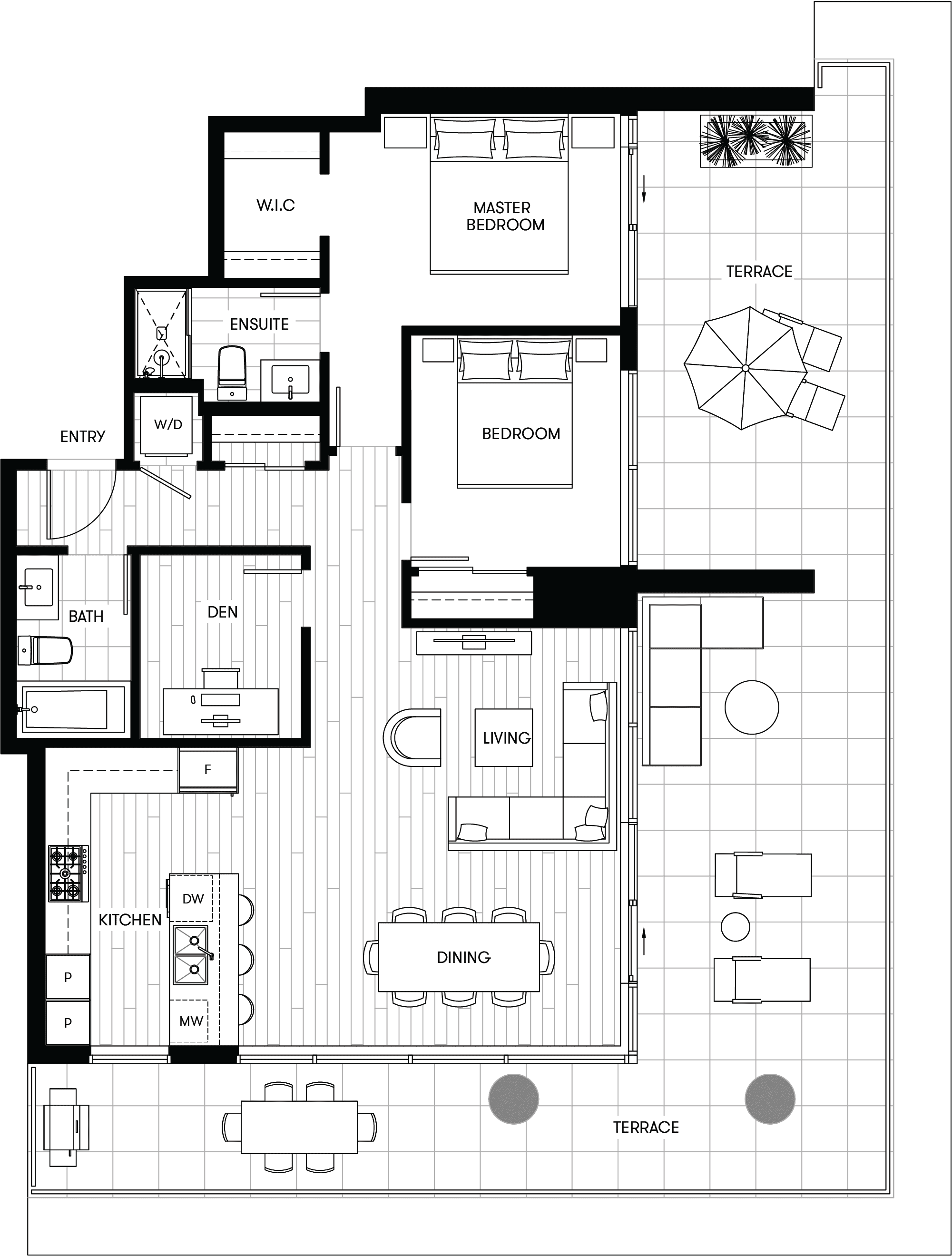 403 Floor Plan of Akimbo Condos with undefined beds