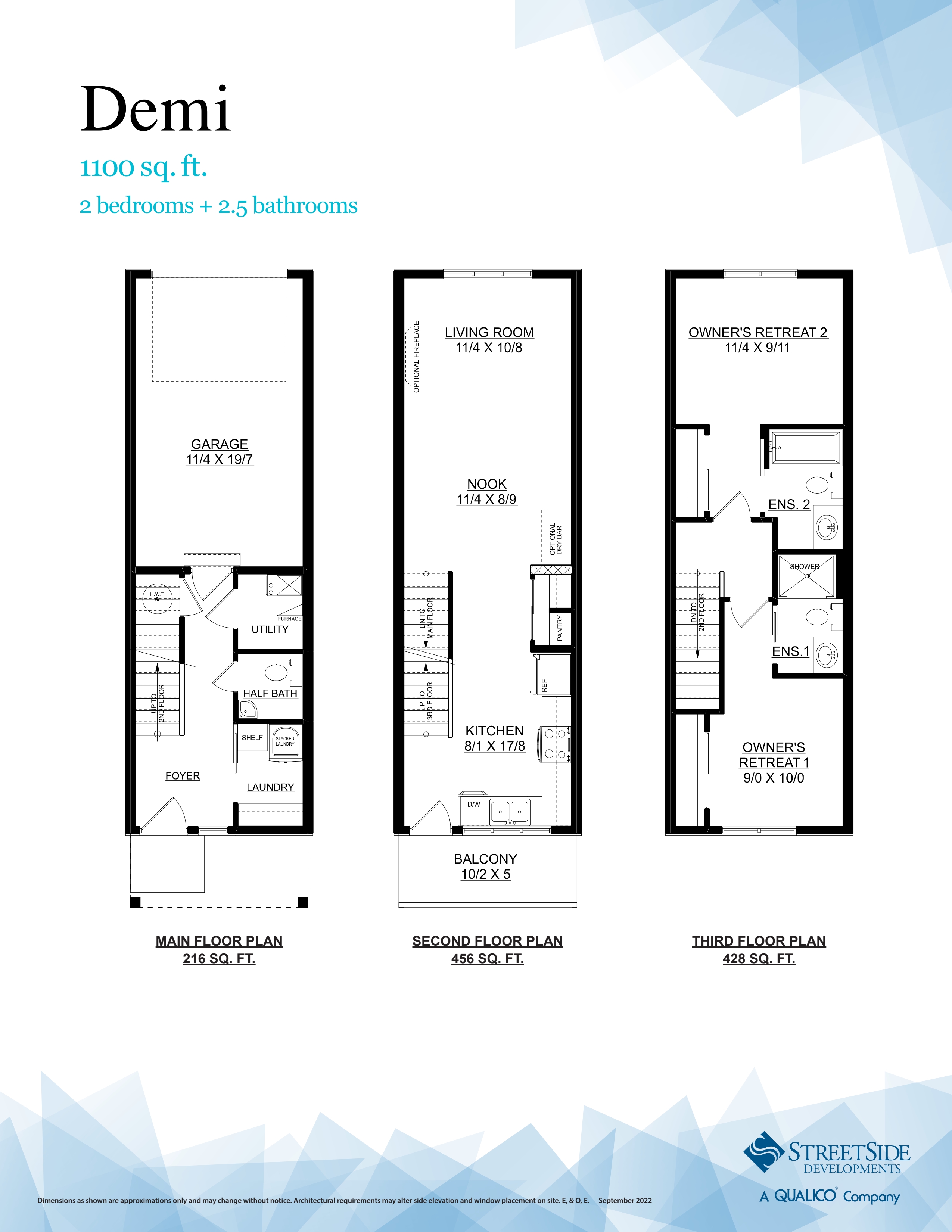 Demi Floor Plan of Marquis Towns with undefined beds