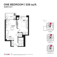3403 Floor Plan of FOURME Condos with undefined beds