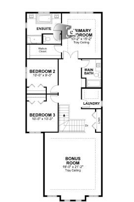 Thomas Floor Plan of College Woods at Secord with undefined beds