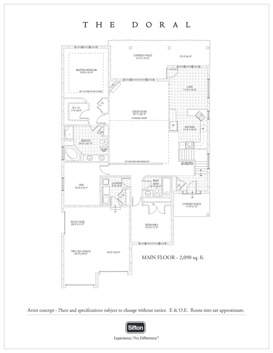  The Doral  Floor Plan of RiverBend Golf Community with undefined beds