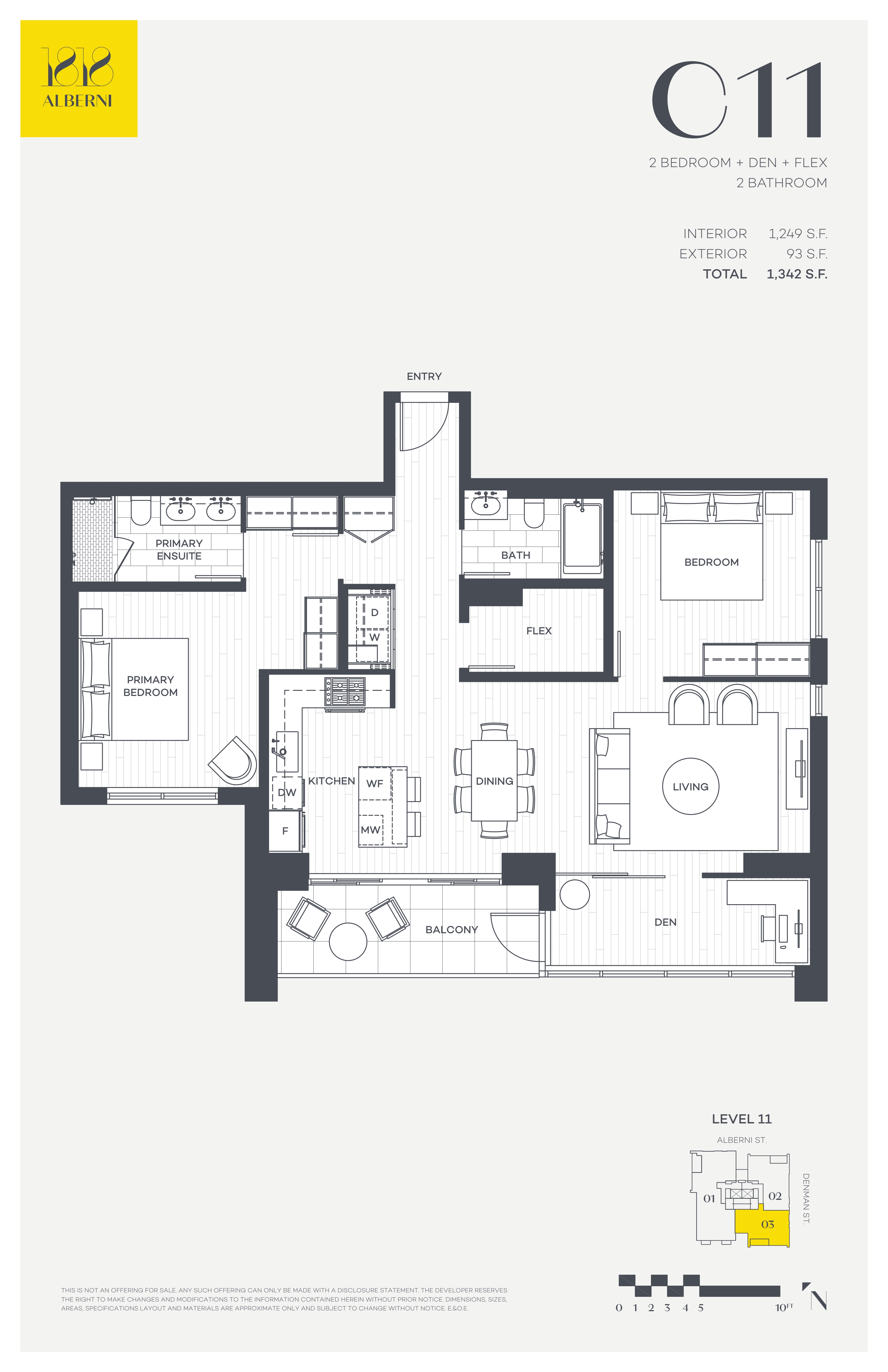 C20 Floor Plan of  1818 Alberni Condos with undefined beds