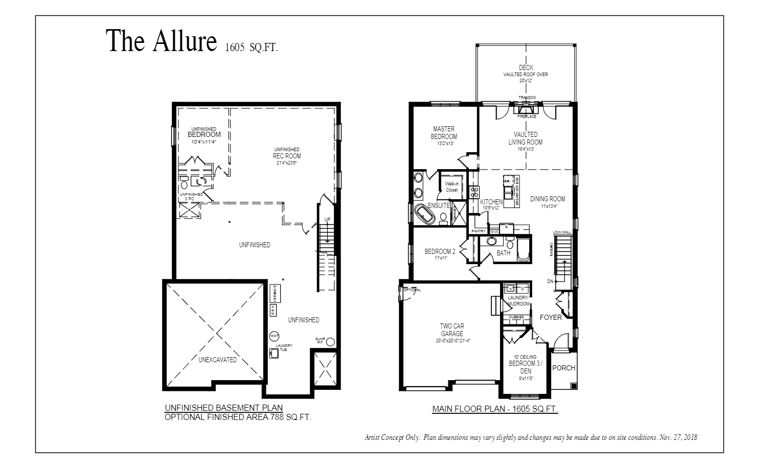  The Allure  Floor Plan of Meadowlily with undefined beds
