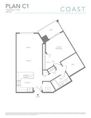 419 Floor Plan of COAST at Fraser Heights Condos with undefined beds