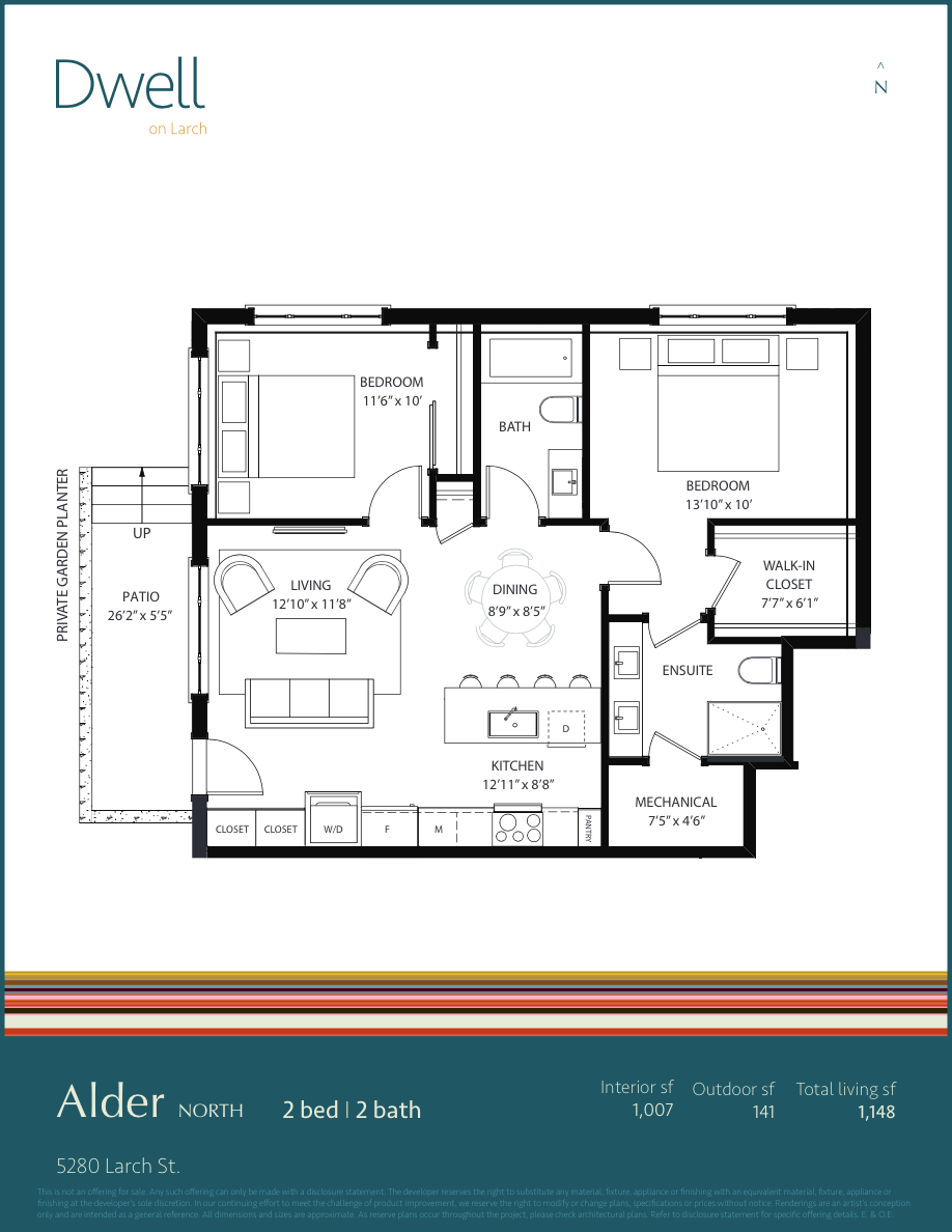  Alder North  Floor Plan of Dwell on Larch with undefined beds