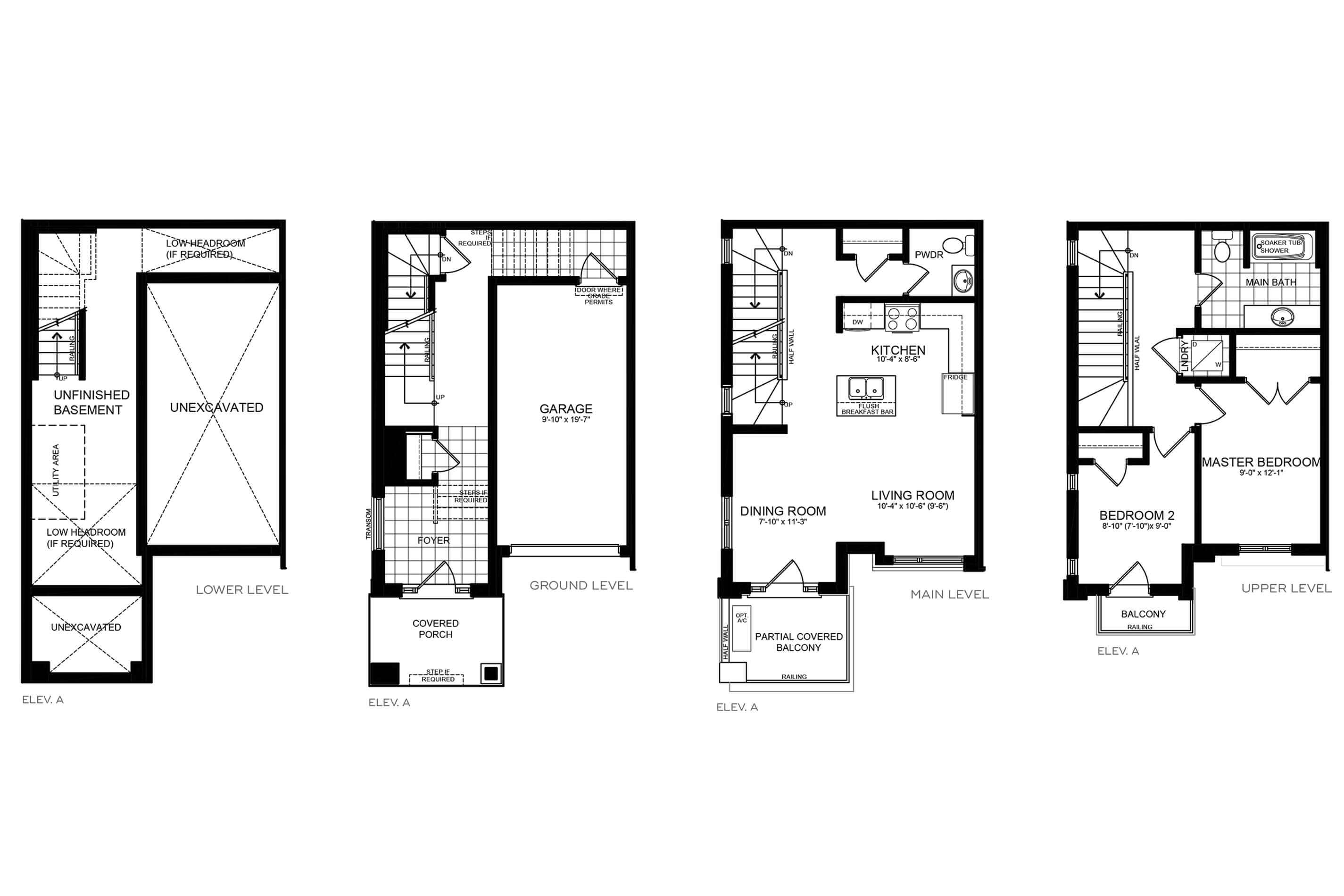 Madeleine Floor Plan of Sienna Woods Towns with undefined beds