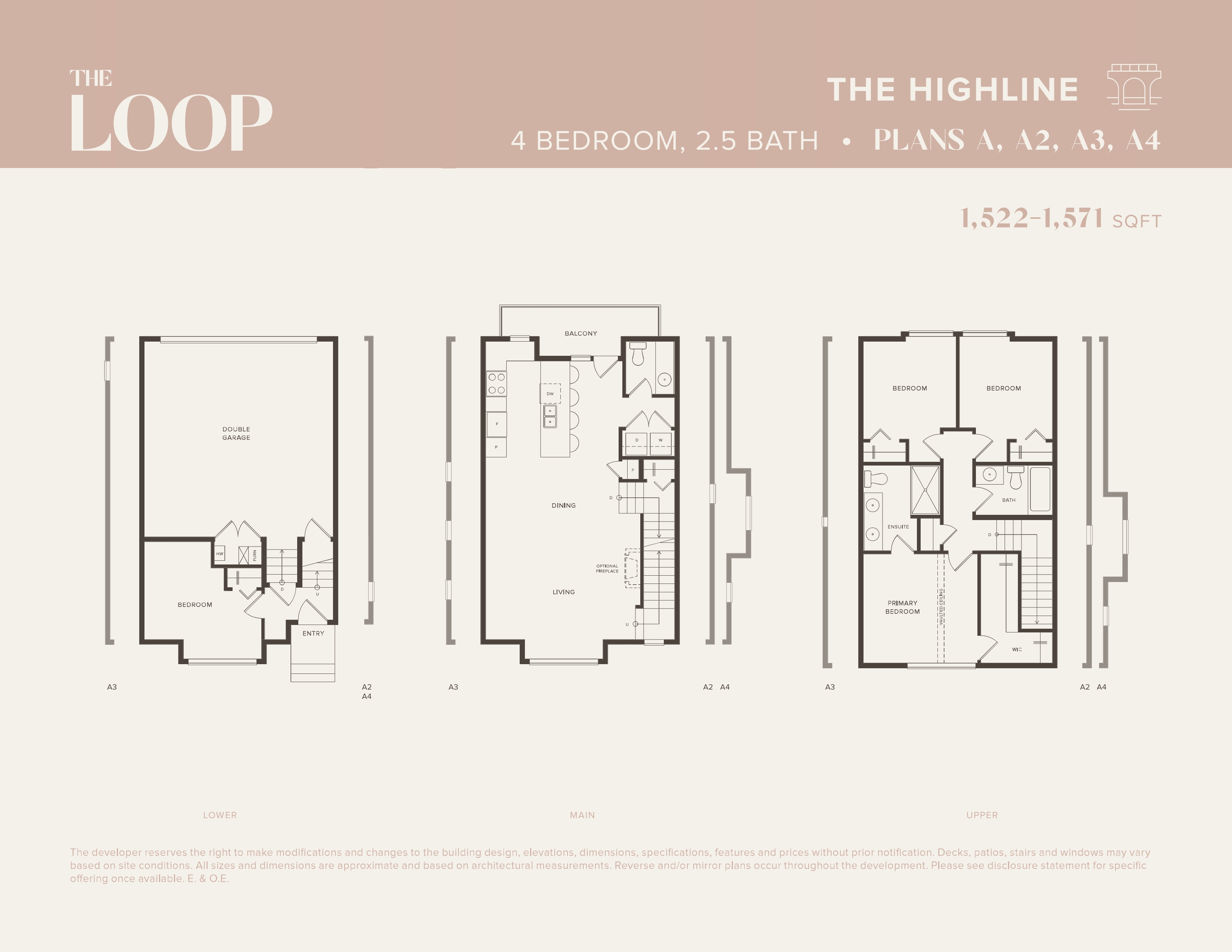  THE HIGHLINE  Floor Plan of The Loop Towns with undefined beds