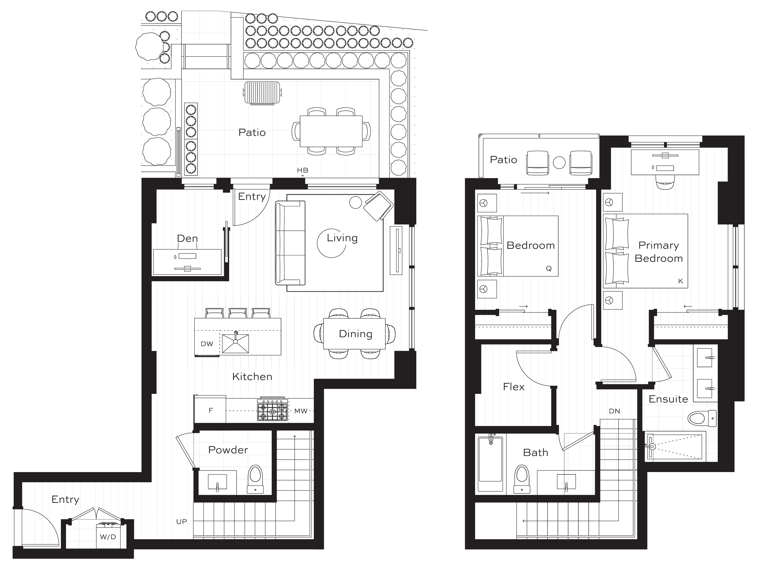 TH4 Floor Plan of Lina at QE Park Condos with undefined beds