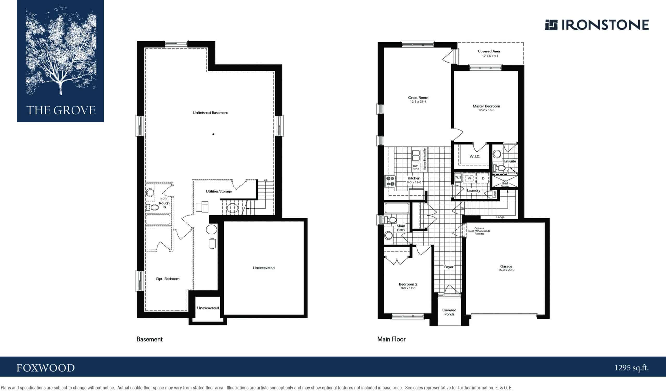  Foxwood Home  Floor Plan of  The Grove with undefined beds
