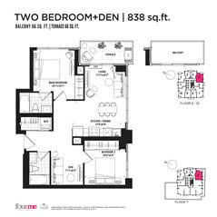 3005 Floor Plan of FOURME Condos with undefined beds