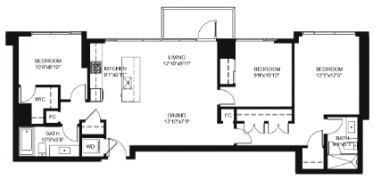 204 Floor Plan of The View at Grandin City Condos with undefined beds