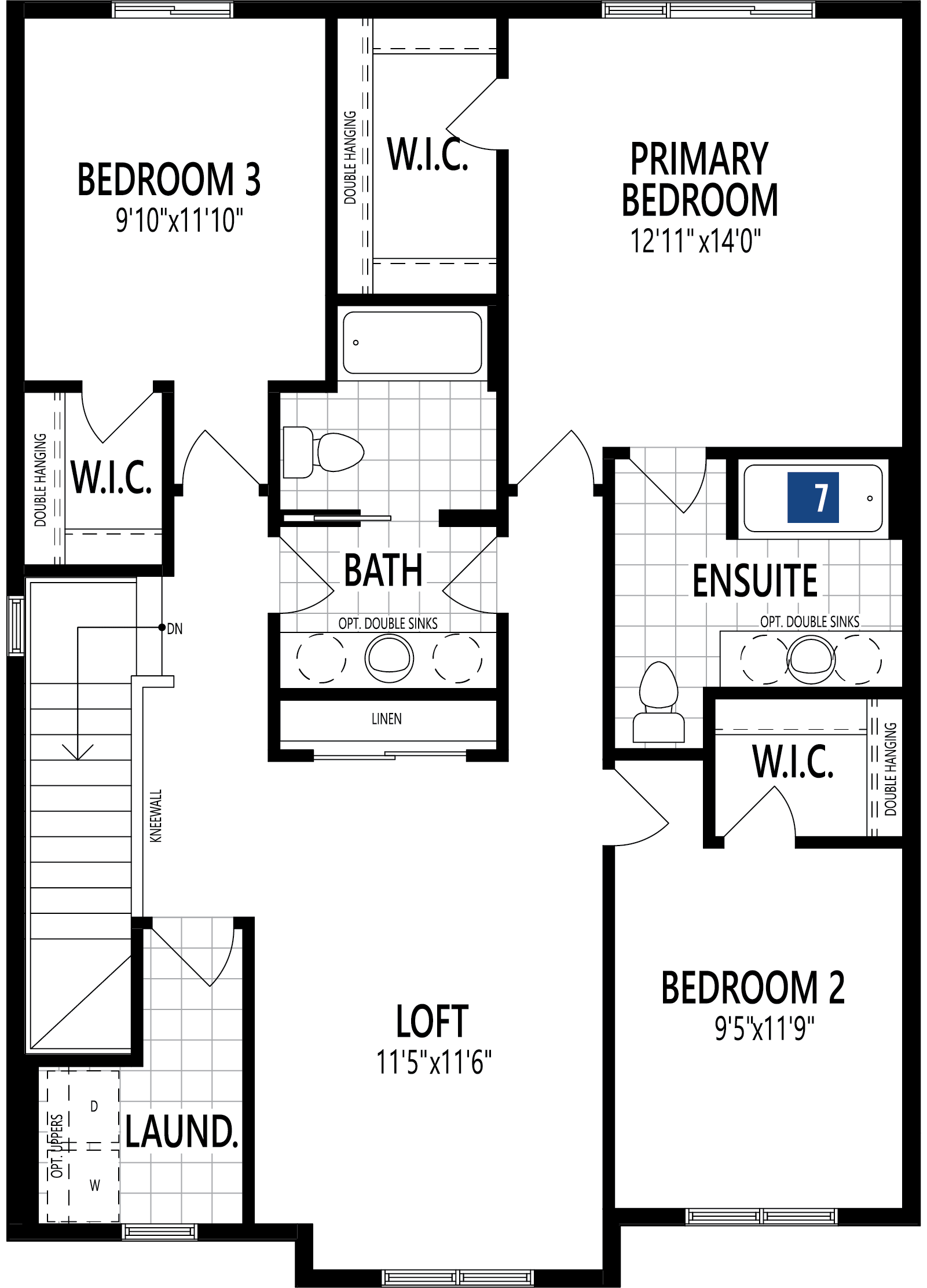 Fullerton Floor Plan of  Stillwater by Mattamy Homes Towns with undefined beds