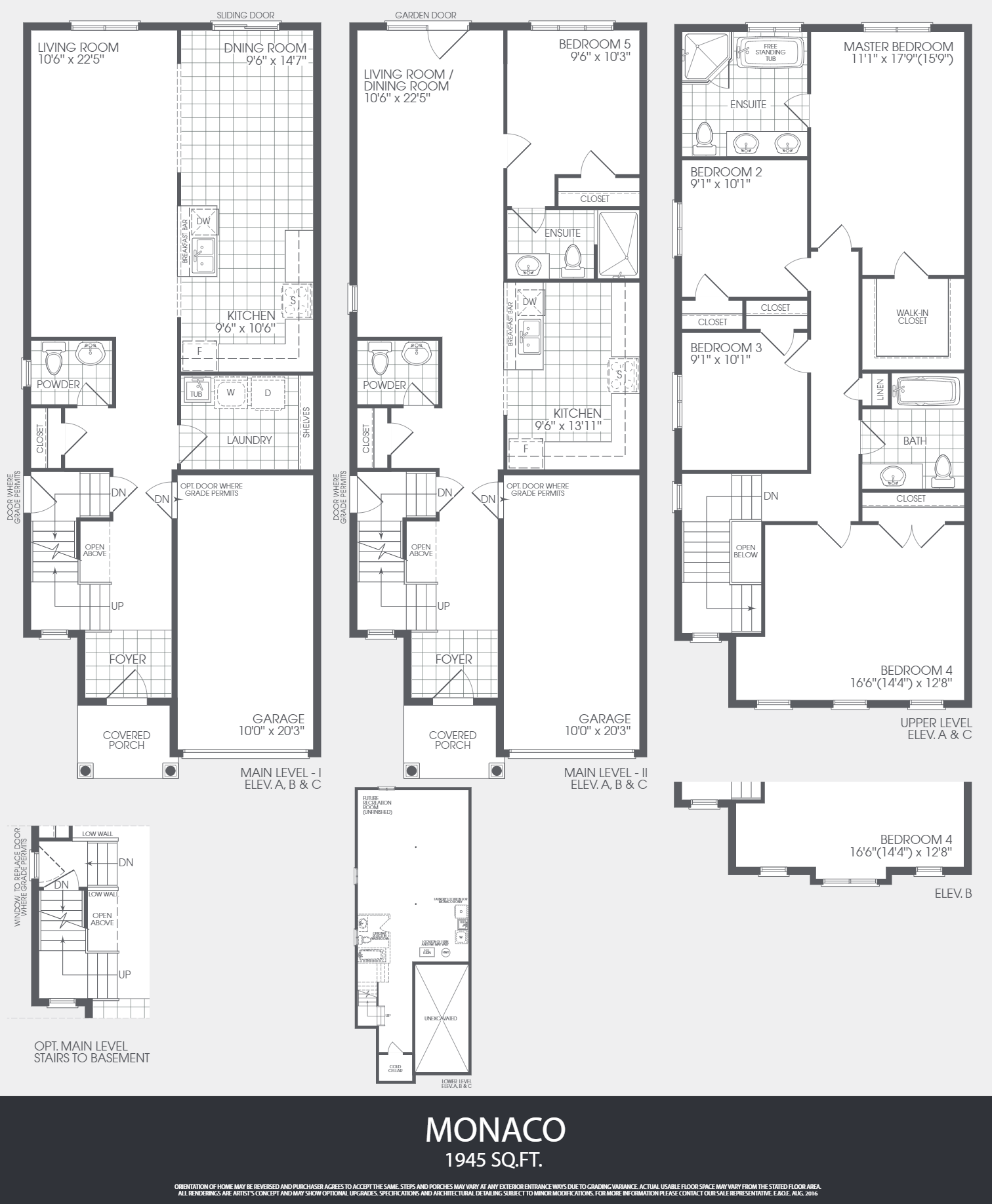  Monaco C Lot 15R  Floor Plan of  Landmark Estates  with undefined beds