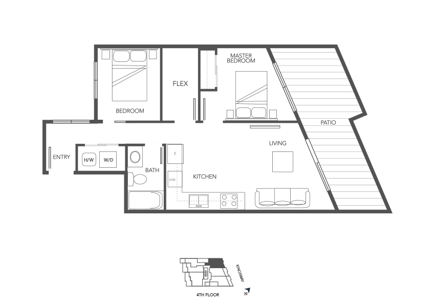M Floor Plan of RUPERT Condos with undefined beds