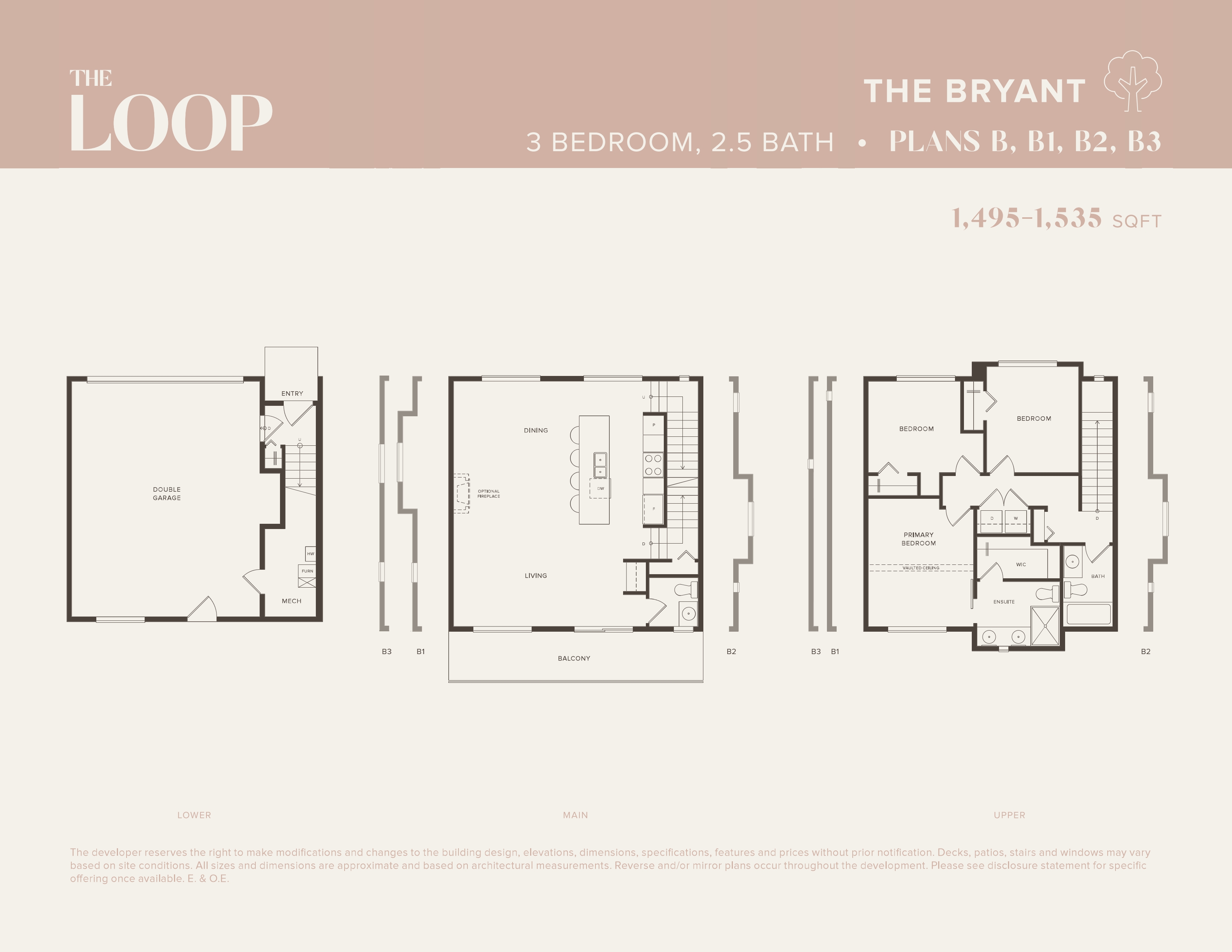  The Bryant  Floor Plan of The Loop Towns with undefined beds