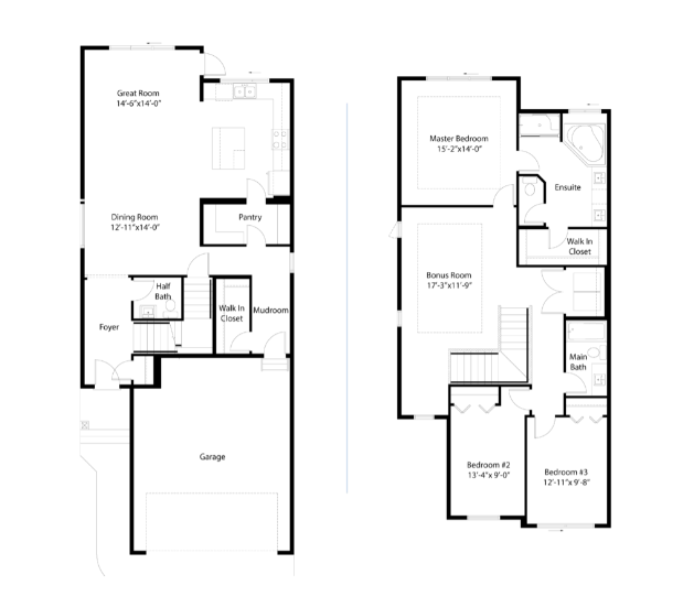 Trinity Floor Plan of College Woods at Secord with undefined beds