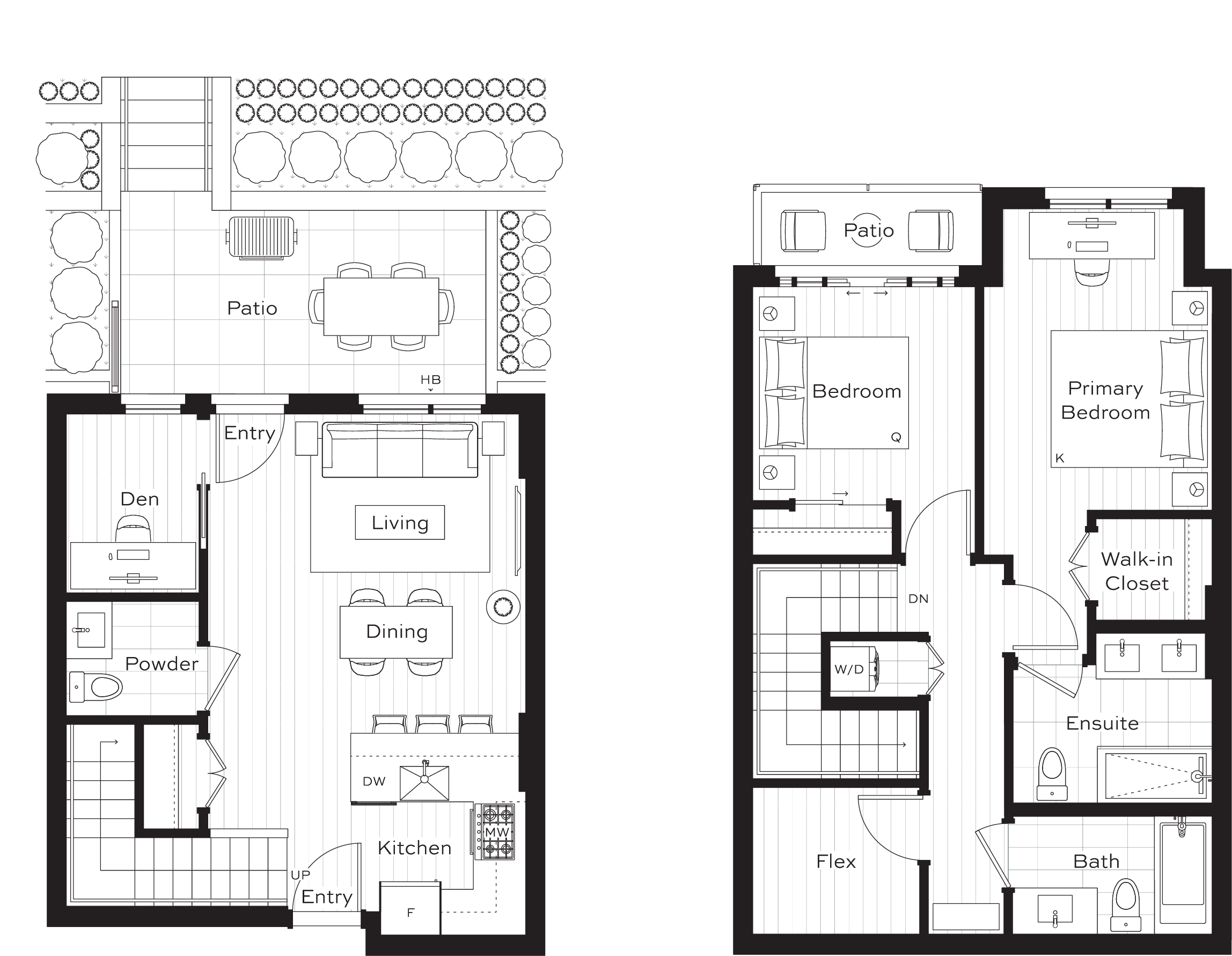 TH2 Floor Plan of Lina at QE Park Condos with undefined beds