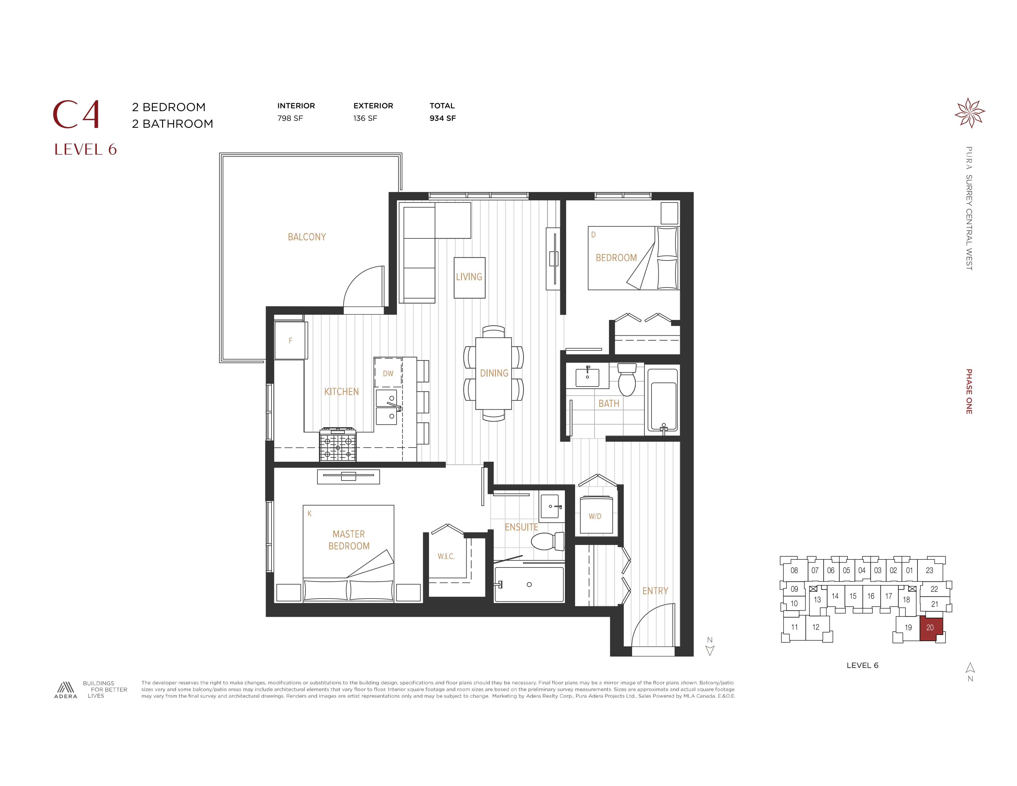 C4(2-5) Floor Plan of Pura (Phase 1) Condos with undefined beds
