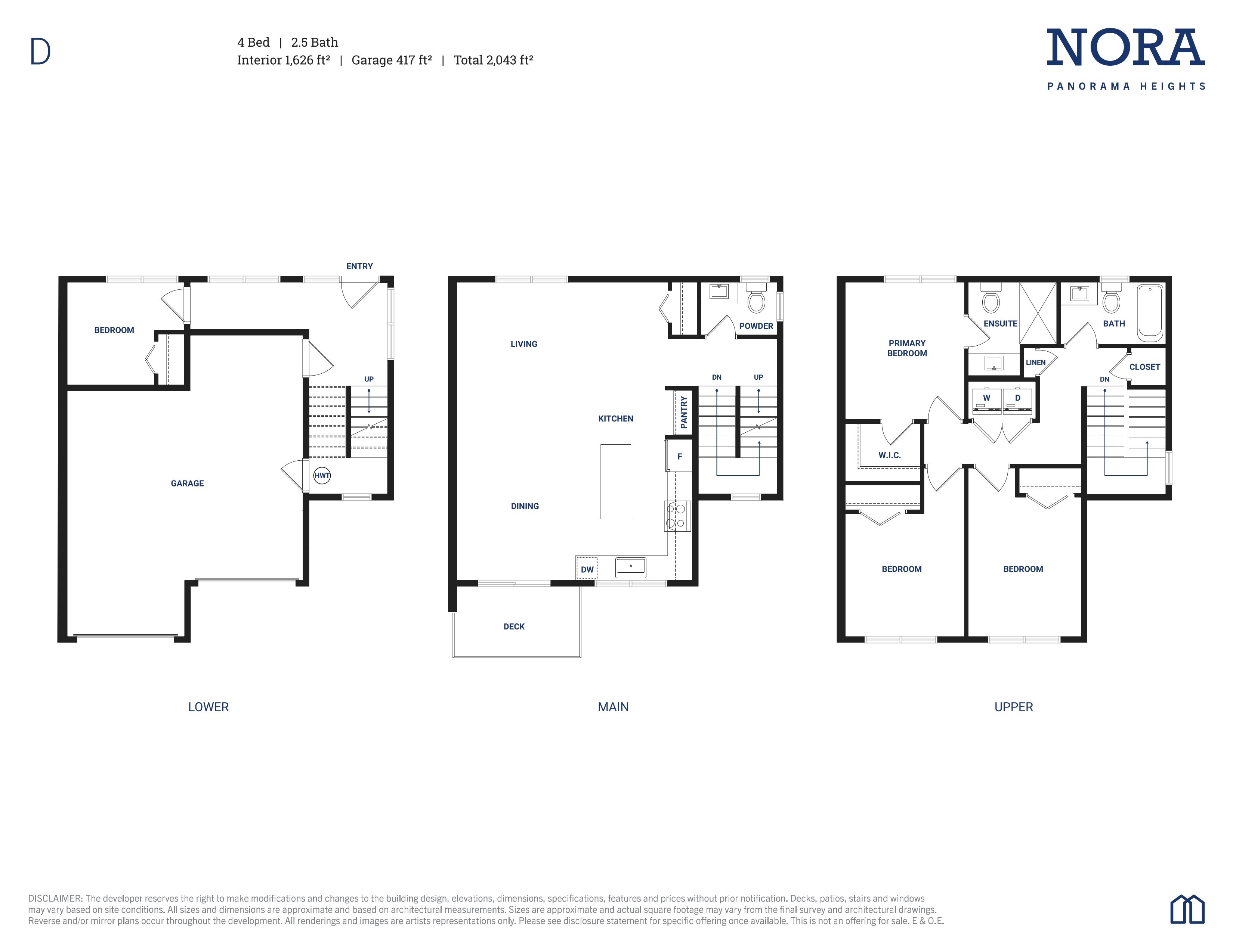 D Floor Plan of Nora Towns with undefined beds