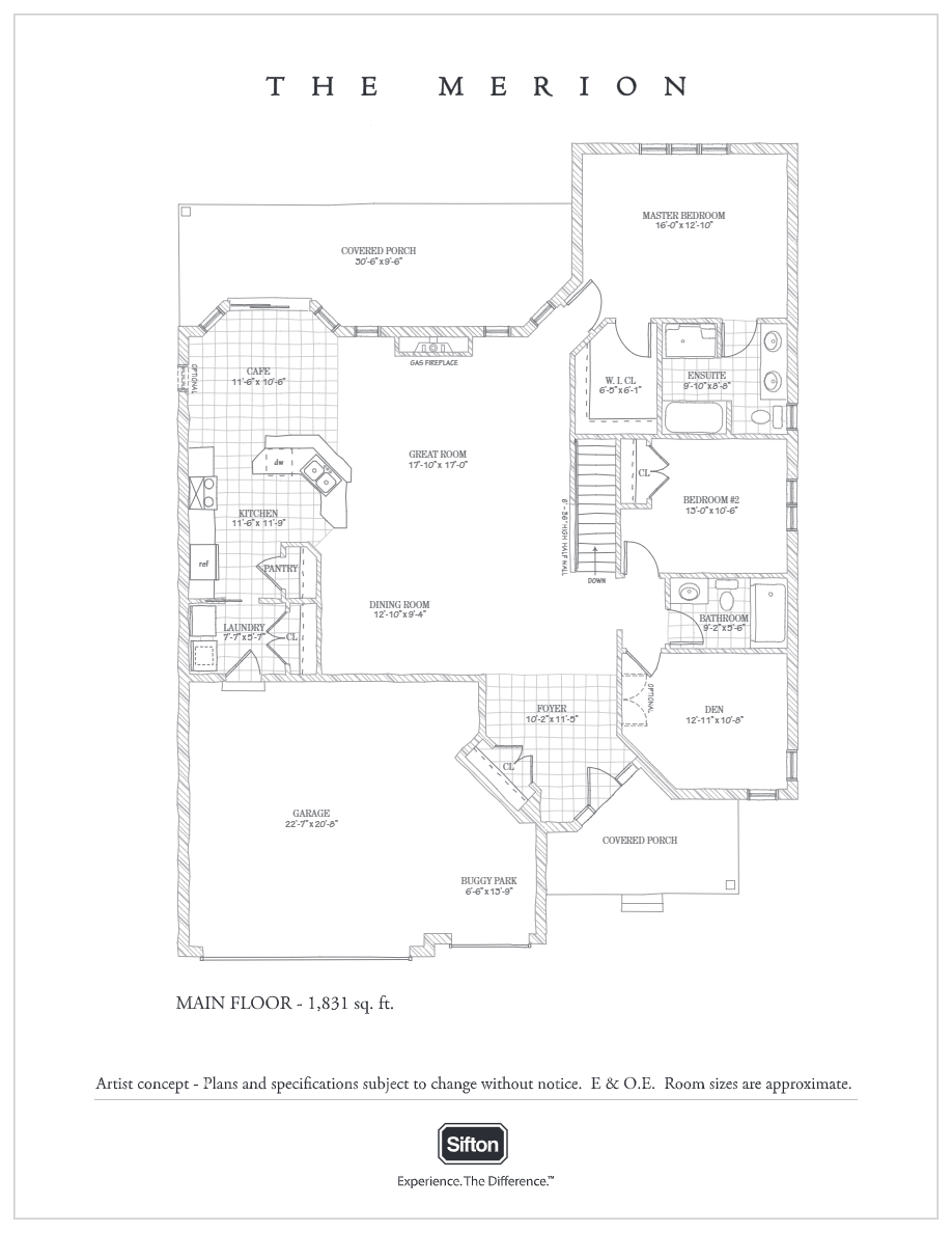  The Merion  Floor Plan of RiverBend Golf Community with undefined beds