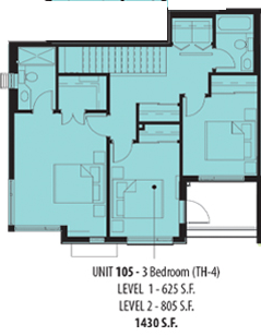 105 Floor Plan of Douglas Green Living Condos with undefined beds