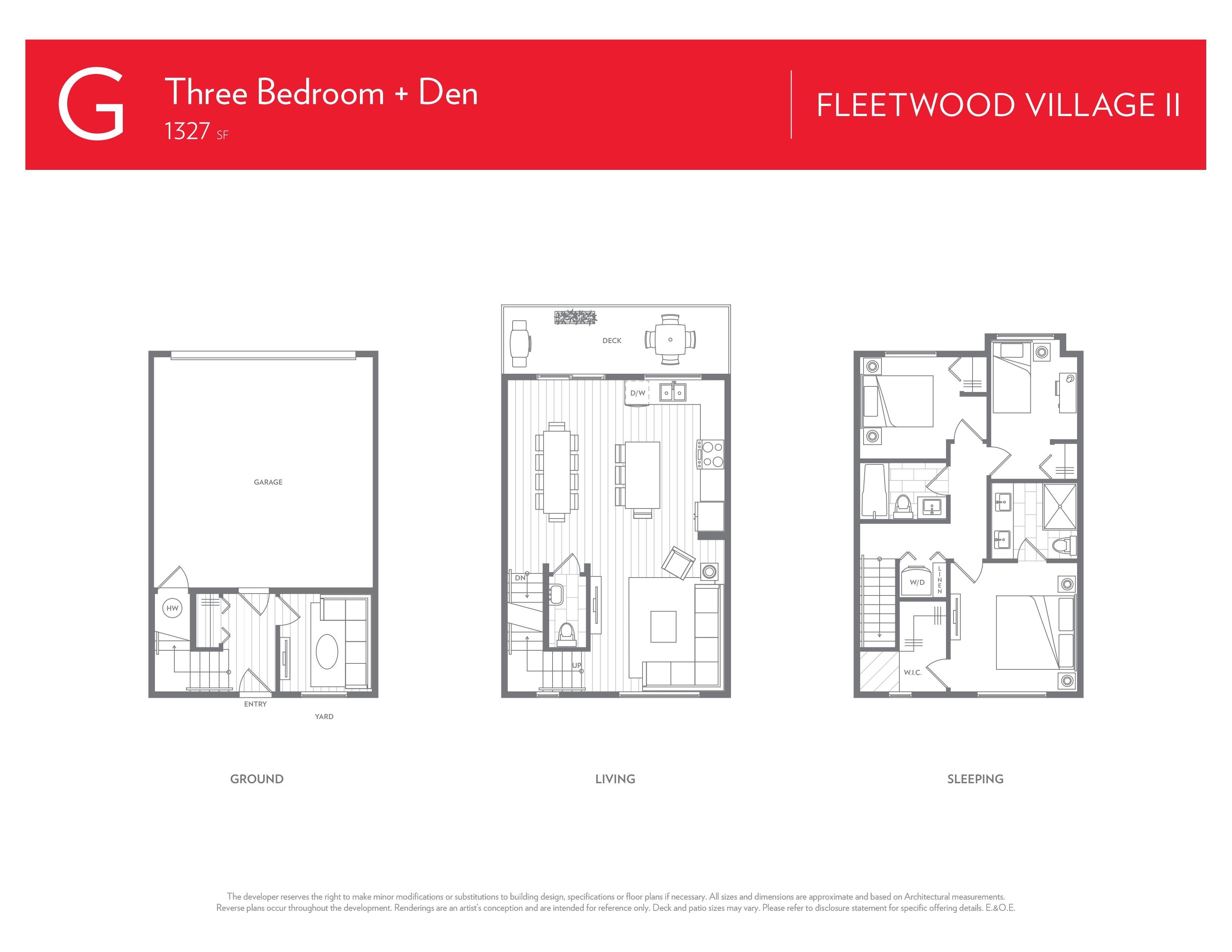 G Floor Plan of Fleetwood Village 2 Towns with undefined beds