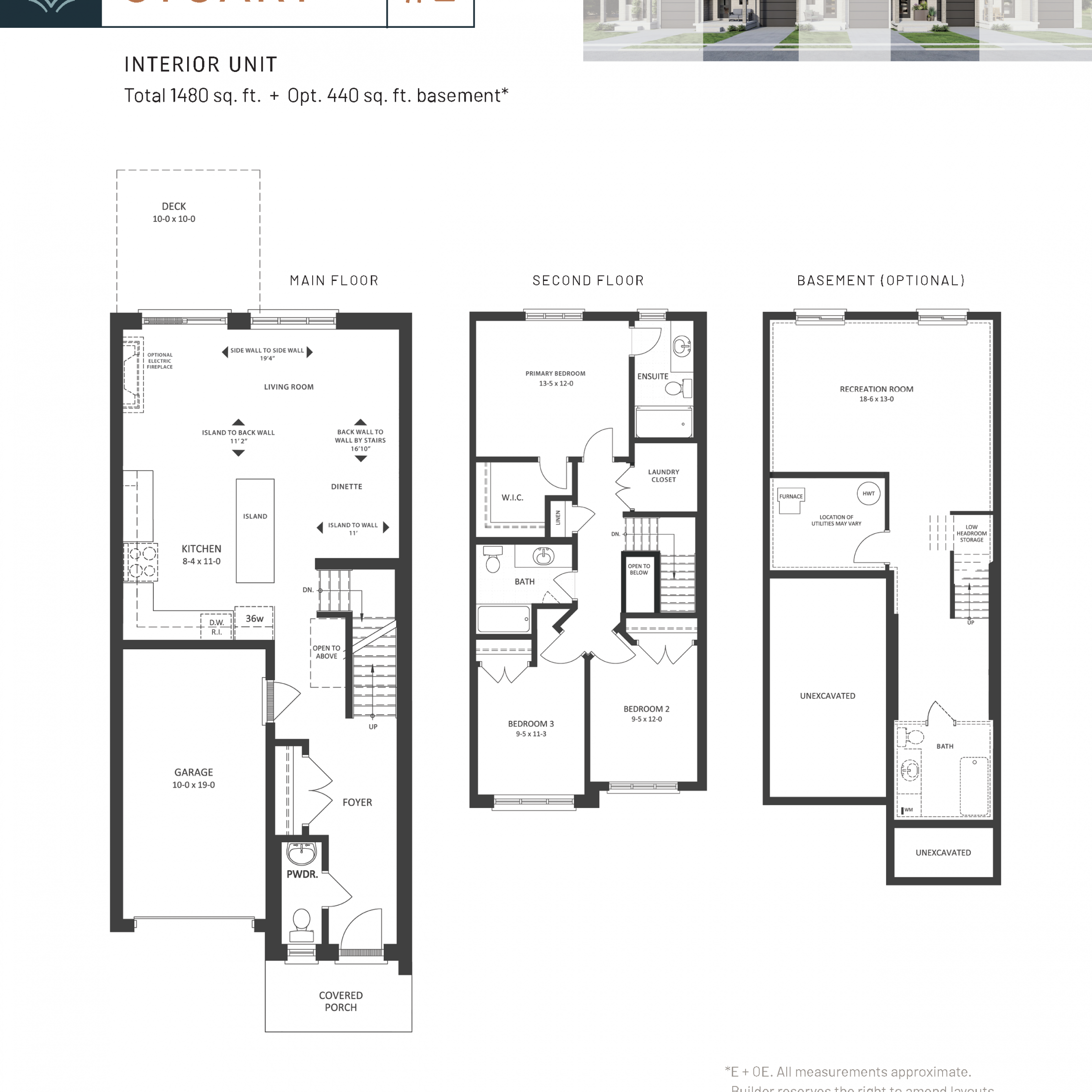  Stuart #2  Floor Plan of Fox Crossing Towns with undefined beds