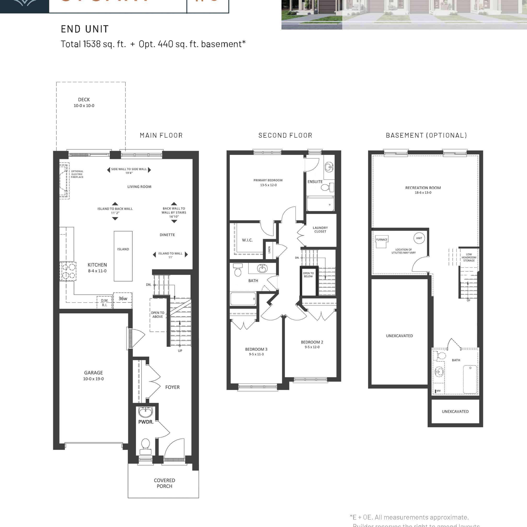  Stuart #3  Floor Plan of Fox Crossing Towns with undefined beds