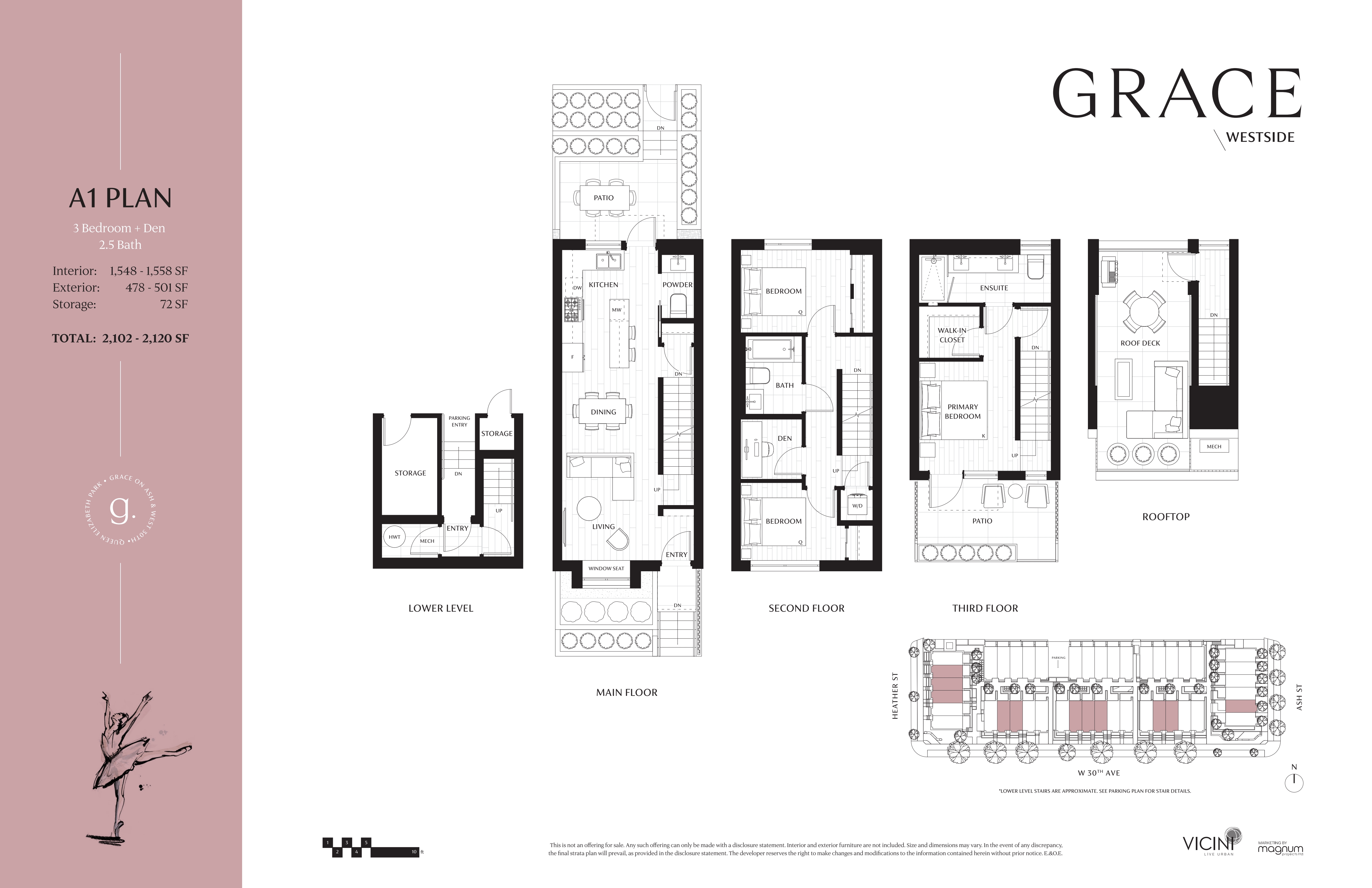 A1 Floor Plan of Grace Towns with undefined beds