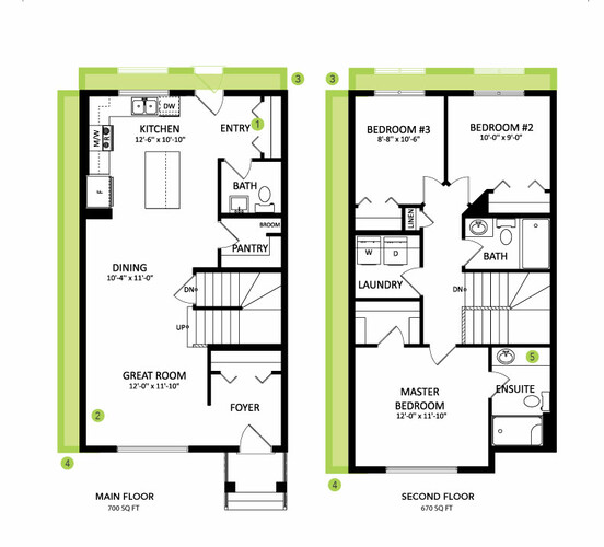 Palisade Floor Plan of One at Keswick with undefined beds