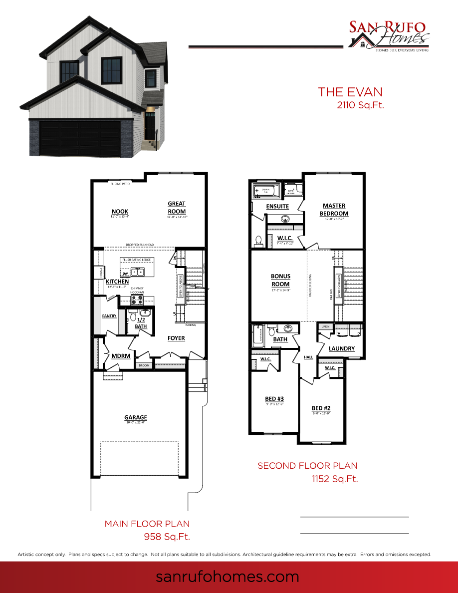  22124 80 Ave NW  Floor Plan of Rosenthal with undefined beds