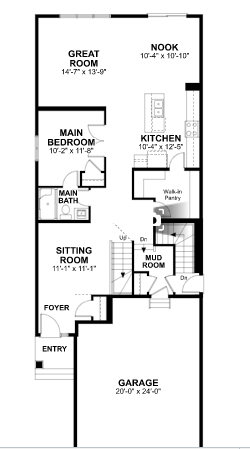 Jannat Floor Plan of College Woods at Secord with undefined beds