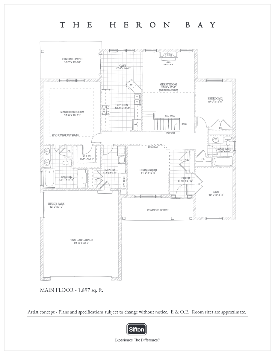  The Heron Bay  Floor Plan of RiverBend Golf Community with undefined beds