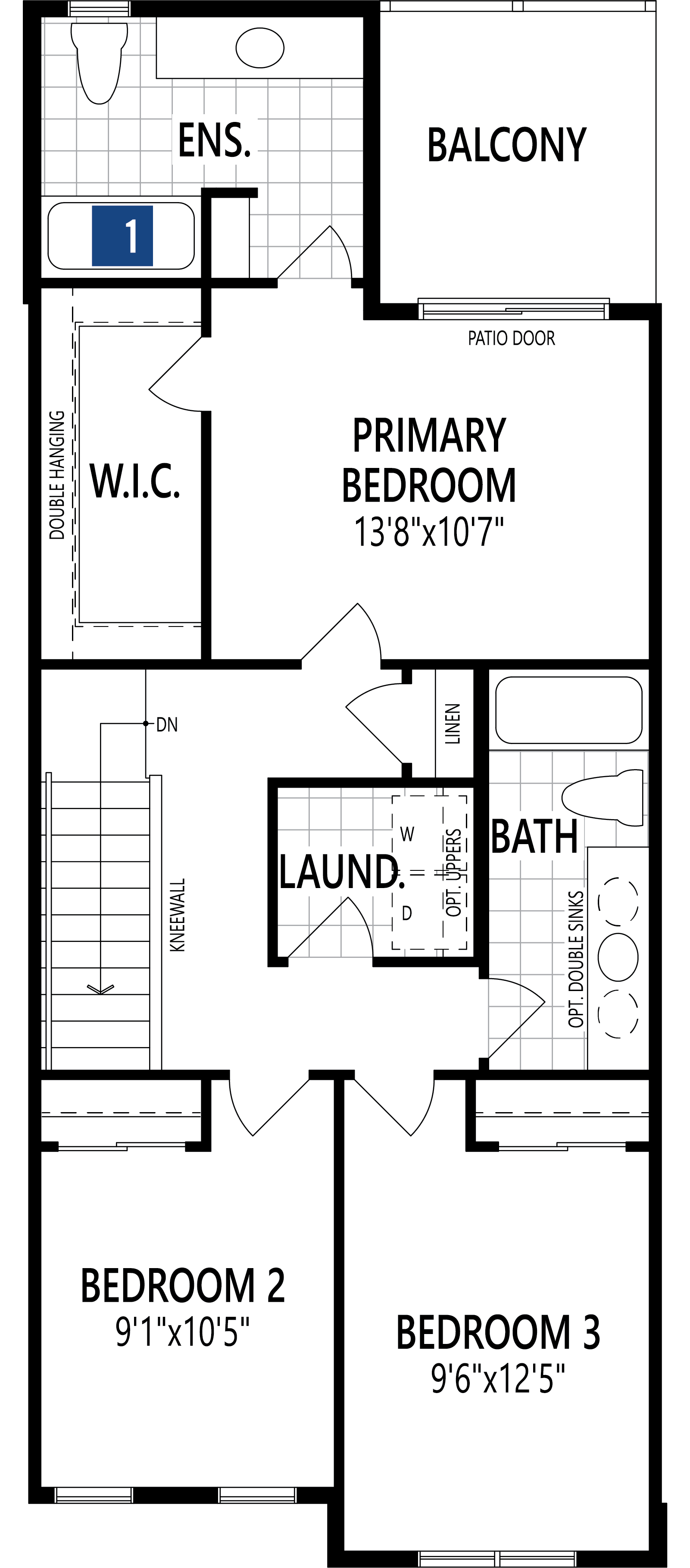 Fisher Floor Plan of  Stillwater by Mattamy Homes Towns with undefined beds